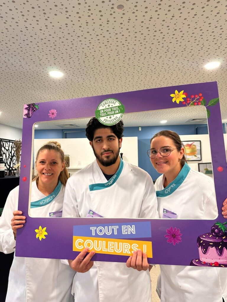 3 personnes du groupe gagnant concours sodexo