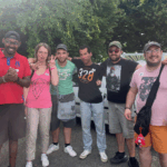photo de groupe lors du tournois de pétanque