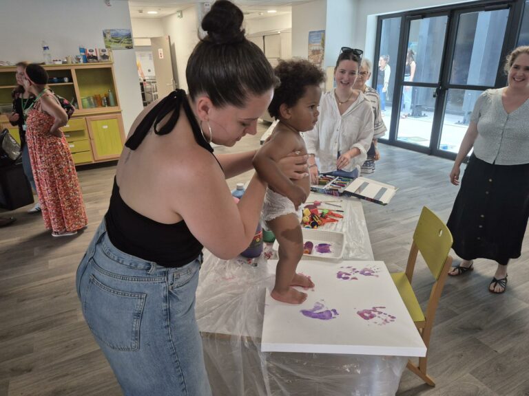 atelier empreinte peinture