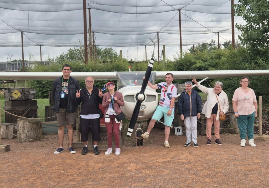 photo de groupe à Parrot World