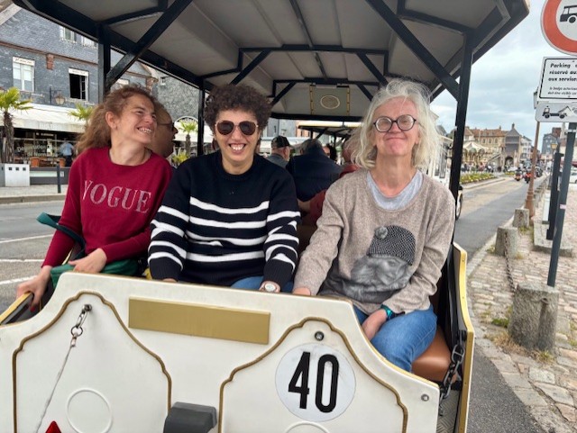 à bord du petit train