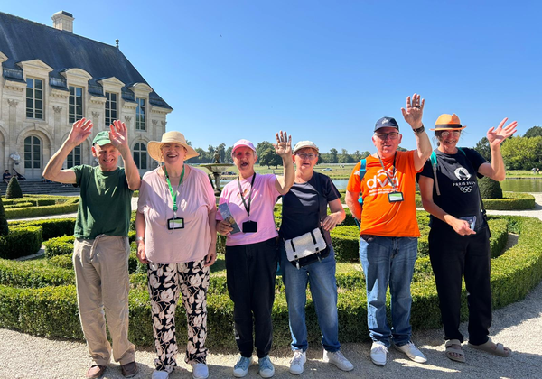 photo de groupe au château de chantilly
